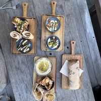 Cauliflower shawarma and the side dish mix  at Pois Chiche in Brussels