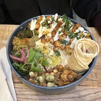 Cauliflower plate   at Pois Chiche in Brussels