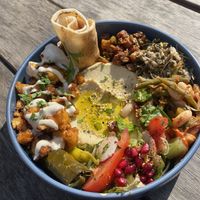 Cauliflower shawarma bowl  at Pois Chiche in Brussels