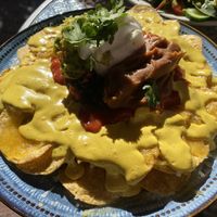 The delicious Loaded Nachos!  at Vegalicious in Ettalong Beach