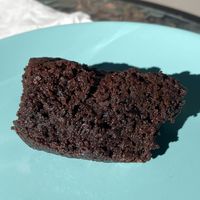 Warm chocolate brownie  at Vegalicious in Ettalong Beach