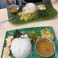 Mix vegetable curry and banana leaf set (same dishes) (did not feel full at all)  at Sri Brinchang in Tanah Rata