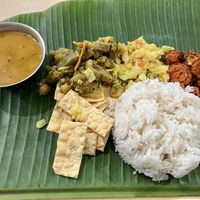 Banana leaf meal   at Sri Brinchang in Tanah Rata