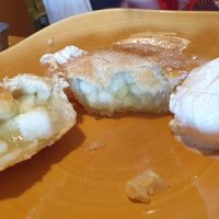 Vegan apple pie and ice cream at The Spyglass Inn in Weymouth