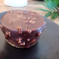 hazelnut nougat mini cake at gesund & süß in Cologne