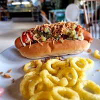 Sausage at Van Die Vegans in Hilversum