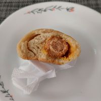 Enroladinho de salsicha at Espaço VHMOR in Sao Paulo