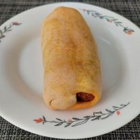 Enroladinho de salsicha at Espaço VHMOR in Sao Paulo