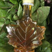 Maple syrup from the bewitched bee  at Northport Farmers Market  in Northport