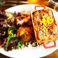 Delicious butternut squash lasagne  at The Dragonfly in Dumfries