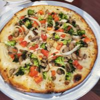 Veggie lover pizza at Mrs.Robino's in Wilmington
