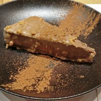 chocolate moose cake with nuts at Black in Zikhron Yaakov