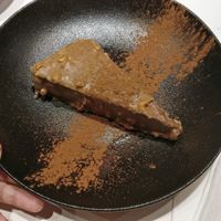 chocolate moos cake at Black in Zikhron Yaakov