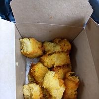 Polenta Fritters at The Crazy Vegetable in Dublin