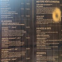 Karte at De Lux Curry in Sylt