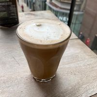 Oat latte at Crêpeaffaire in Leeds