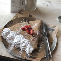 Vegan I’ll have what she’s having  at Crêpeaffaire in Leeds