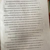 Menu  at Dutch Treat in Franconia