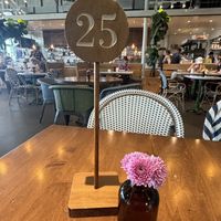 Order at counter and they bring your food to the table  at Flower Child in Las Vegas