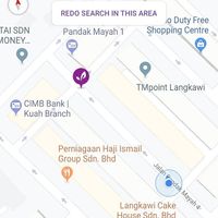 Blue spot is where the restaurant is ACTUALLY located at Melior 舒食馆 in Langkawi