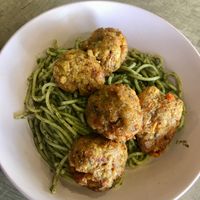 Pesto 'meatballs' at Melior 舒食馆 in Langkawi