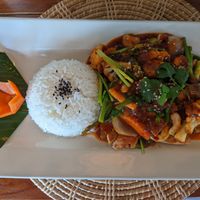 Tofu Cashew nuts stir-fry at Kawin's Kitchen in Koh Samui