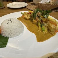 Yellow curry with tofu   at Kawin's Kitchen in Koh Samui