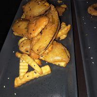 Potato, sweet potato & taro fries. at Kawin's Kitchen in Koh Samui