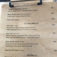 End of vegan menu (top three dishes) at Kawin's Kitchen in Koh Samui