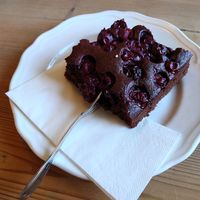 Schoko-Kirsch-Kuchen at Mühle in Ahrenshoop