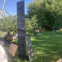 Karte im Garten  at Mühle in Ahrenshoop