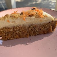 Raw carrot cake  at Aurora Sweets in Korcula