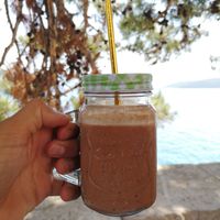 Choco smoothie vegan at Aurora Sweets in Korcula