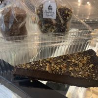 Hazelnut cookies, hazelnut bites, chocolate ganache  at Aurora Sweets in Korcula