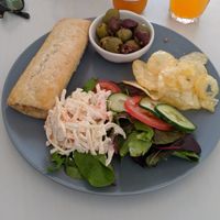 Vegan sausage roll special at No 28 The Cookery in Ilfracombe