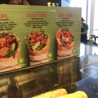 2 vegan wraps on the menue at immergrün - Hamburger Meile in Hamburg