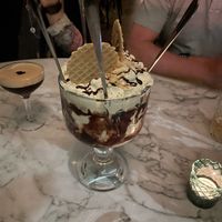 Vegetarian espresso martini sundae (with brownie) for four!! (so amazing)  at Black Ivy in Edinburgh