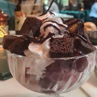Chocolate and cherry sundae at Black Ivy in Edinburgh