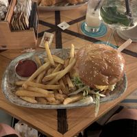 Price 14€, really big burger at King's Caffe in Rijeka