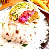 Burrito falafel at King's Caffe in Rijeka