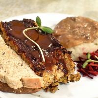 Vegan Neatloaf at Jyoti-Bihanga in San Diego