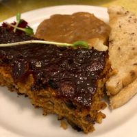 Vegan Neatloaf at Jyoti-Bihanga in San Diego