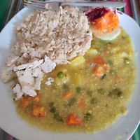 The tofu had a weird taste and consistency at Restaurant Vegetariano Mais in Trujillo