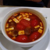 Soup with tomato and tofu at Yamato 356 in Marseille