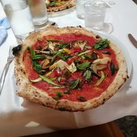 Custom made pizza at La Locanda Del Grifo in Naples