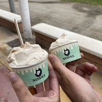 Salted peanut ice cream  at Nonna in Rincon De La Victoria