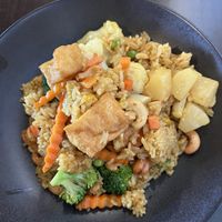 Nasi goreng. Loved the pineapple with it 😊  at Eat Thai in Blenheim