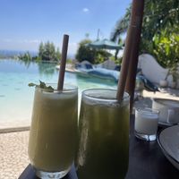 Icy delicious drinks   at Le Bamboo Bali in Pecatu