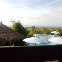 ocean view from the restaurant's terrace at Le Bamboo Bali in Pecatu