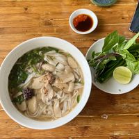 vegan pho  at Impresso Coffee in Phan Thiet